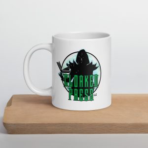 Cloaked Press Sorcerer, White Mug