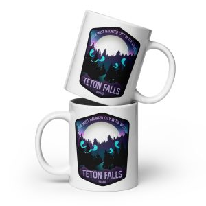 Teton Falls, White glossy mug